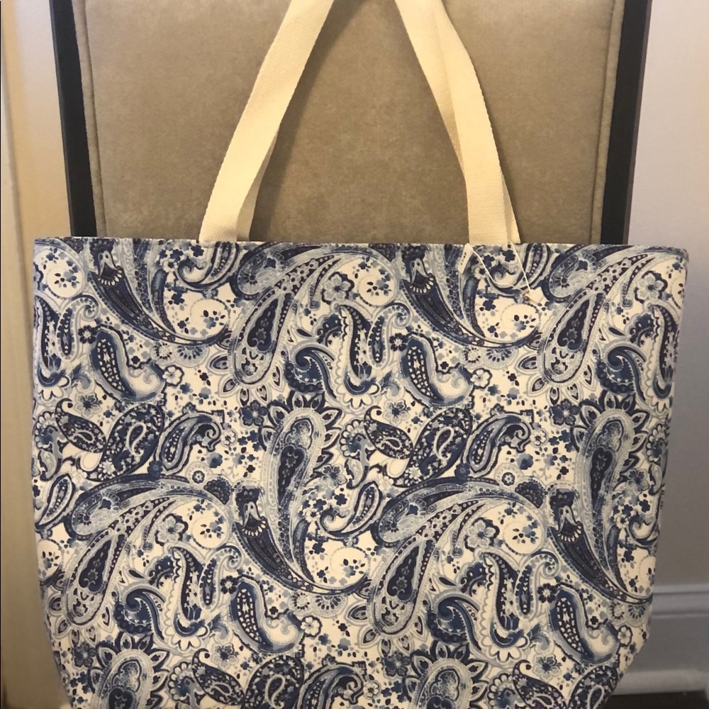 Paisley Printed Tote Bag